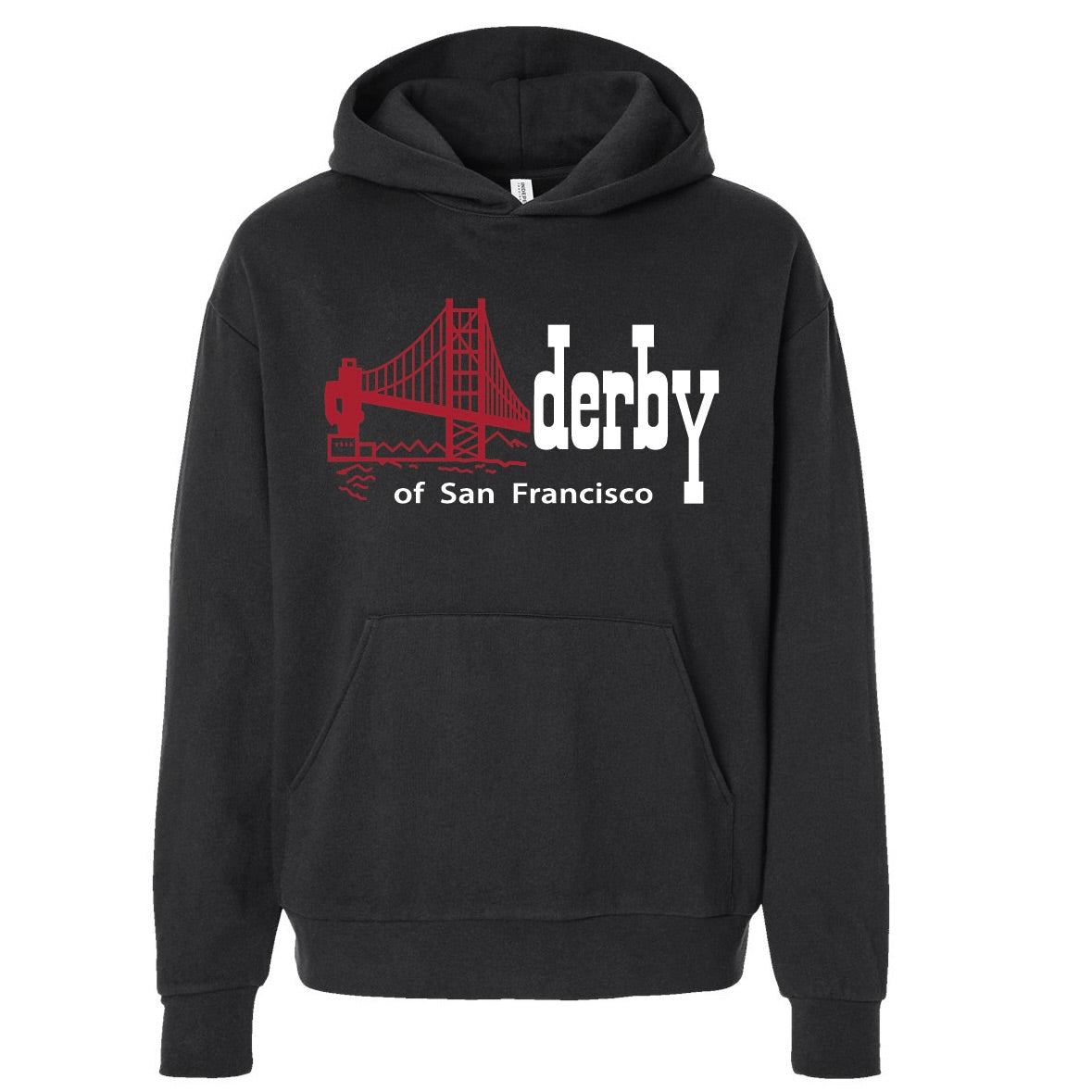 Derby Logo Red Bridge Hoodie – Derby Of San Francisco