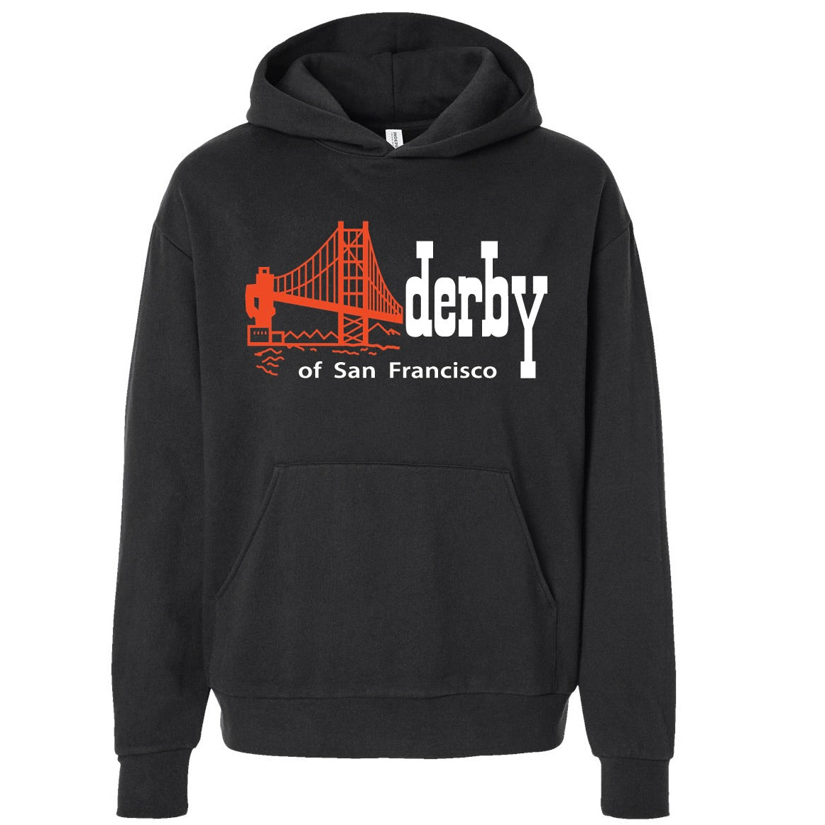 Derby Logo Orange Bridge Hoodie – Derby Of San Francisco